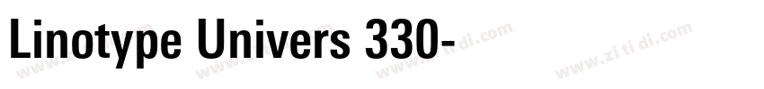 Linotype Univers 330字体转换